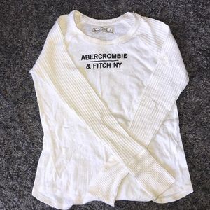 White Abercrombie long sleeve